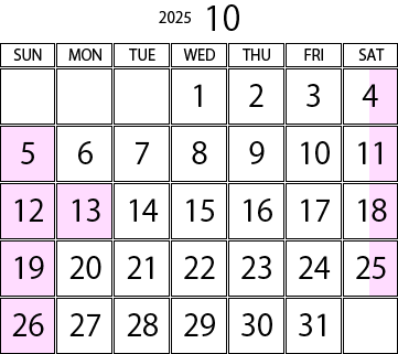 ３月の営業日カレンダー